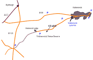 Dunwich Forest Cycle Treasure Hunt map