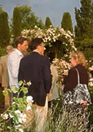 Guests at the Rose Garden event