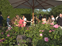 Guests at the Rose Garden event