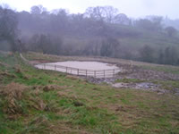 The finished pond