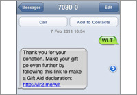 Text Donations