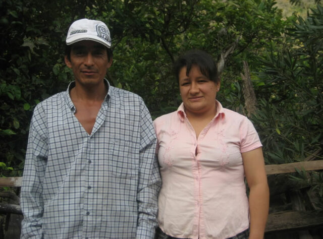 José Manchay and his new wife Olivia.