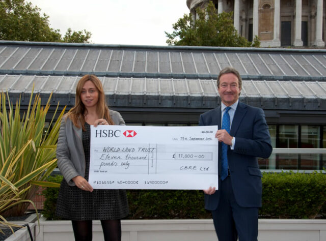 CBRE Projects Group cheque presentation