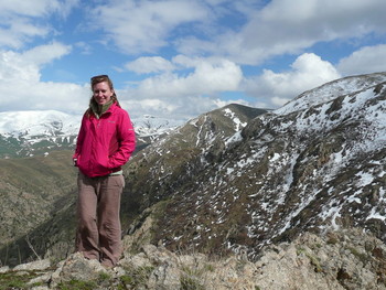 Photograph of Charlotte Beckham in the Caucasus Wildlife Refuge