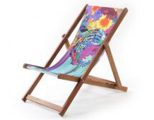 WLT deckchair with tiger-print
