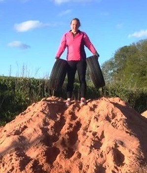 Jenna-Louise Baird, training for the climb.