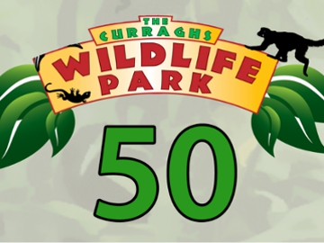Curraghs wildlife Park 50th logo.jpg