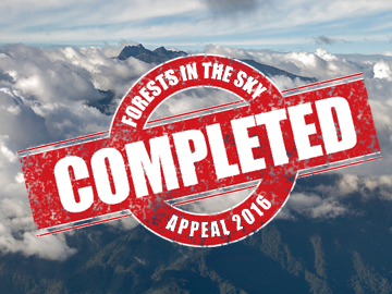 Forests in the Sky appeal completed.