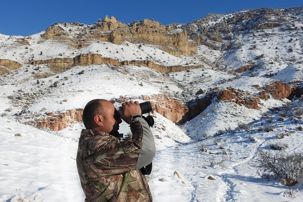 Virab using binoculars