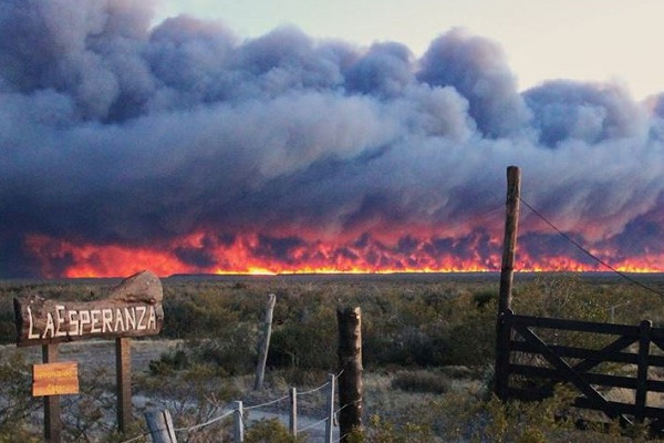 Wildfire in La Esperanza