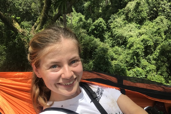 WLT staff member Nina Seale participating in The Big Canopy Campout