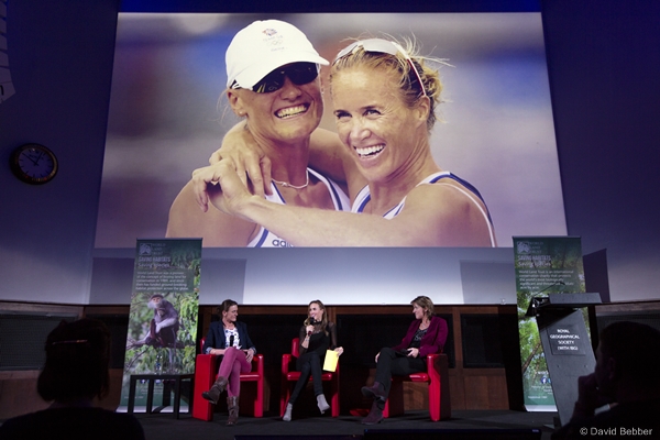 A trio of female Olympic champions: Heather Stanning, Helen Glover and Dame Katherine Grainger. Image: David Bebber