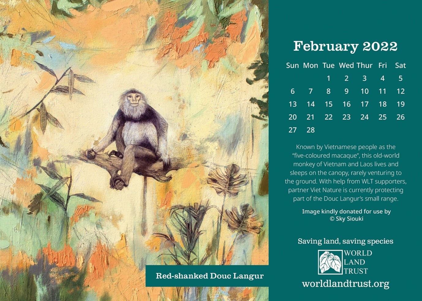 Calendar World Land Trust
