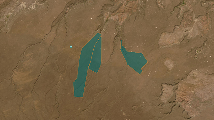 Somuncura Plateau Interactive map view