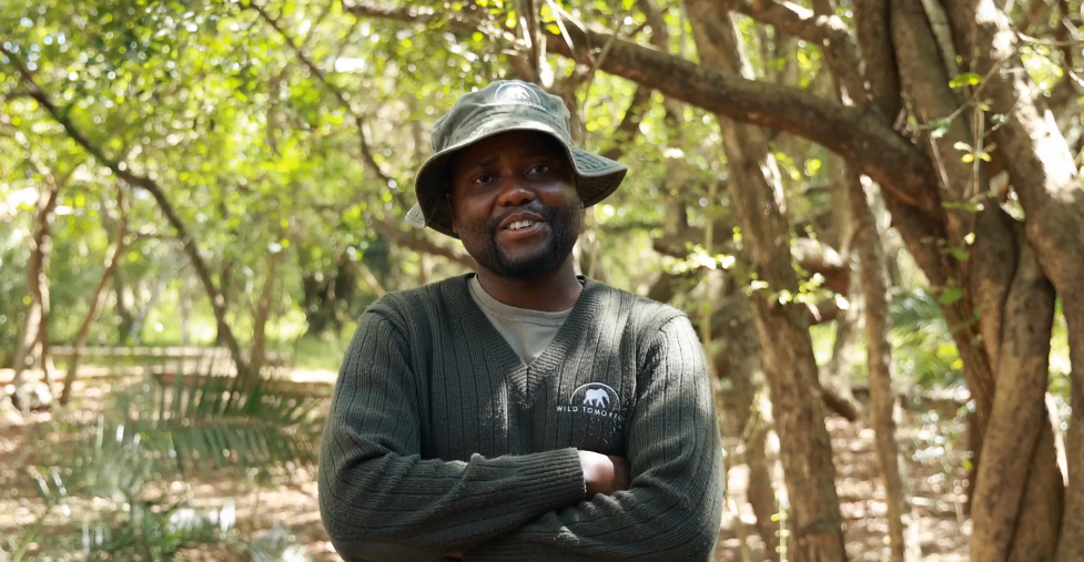 A photo of one of Wild Tomorrow's reserve rangers Bongani Peter Mbuyazi. Credit: Chantelle Melzer